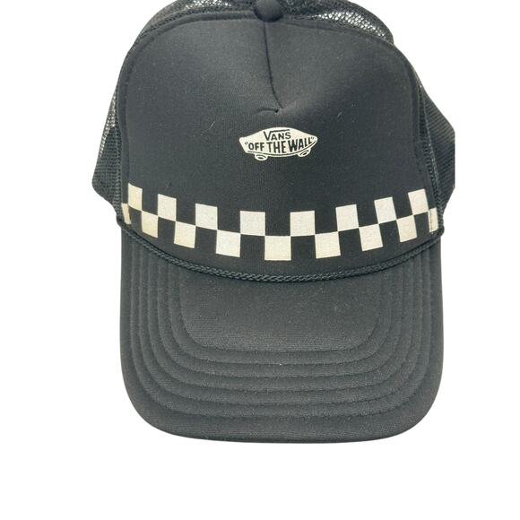 Vans Off The Wall OTTO Cap Skateboard Black Check Snapback Trucker Hat - Picture 6 of 6
